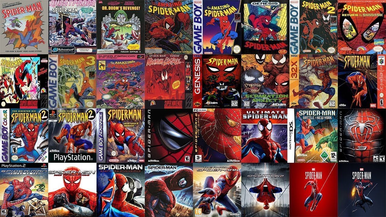Evolution of SPIDER-MAN Games 1982-2023