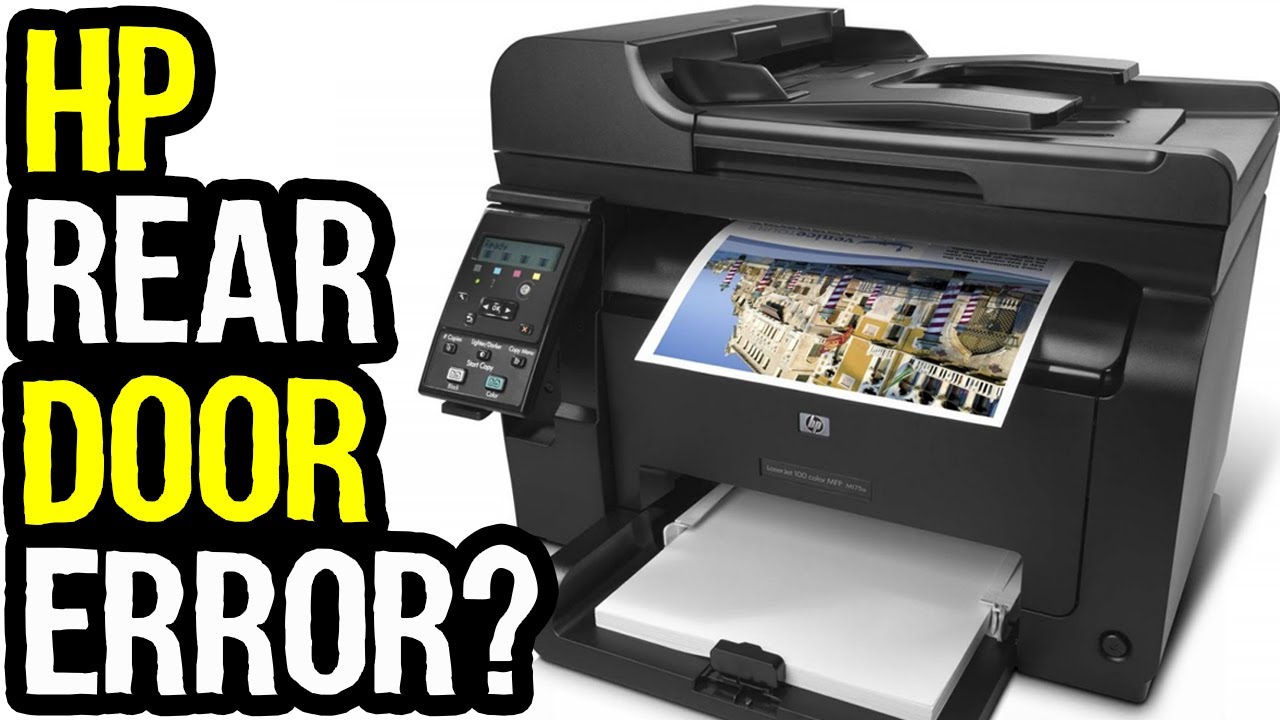 HP Color LaserJet Printer Rear Door Open Error Fixed
