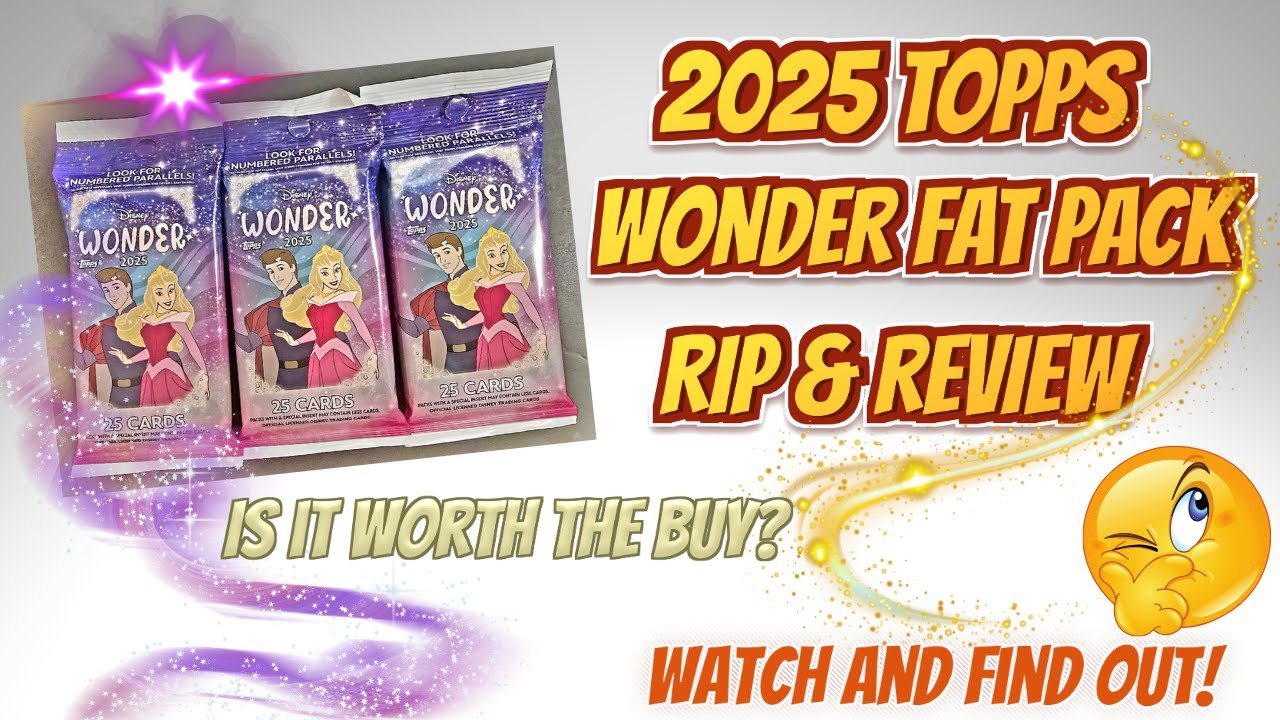 🚨ПЕРВЫЙ ВЗГЛЯД👀 2025 TOPPS DISNEY WONDER FAT PACK RIP & REVIEW. Смотрите до конца, чтобы увидеть ...