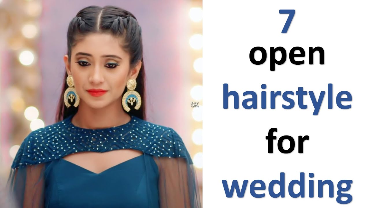 7 open hairstyle for wedding