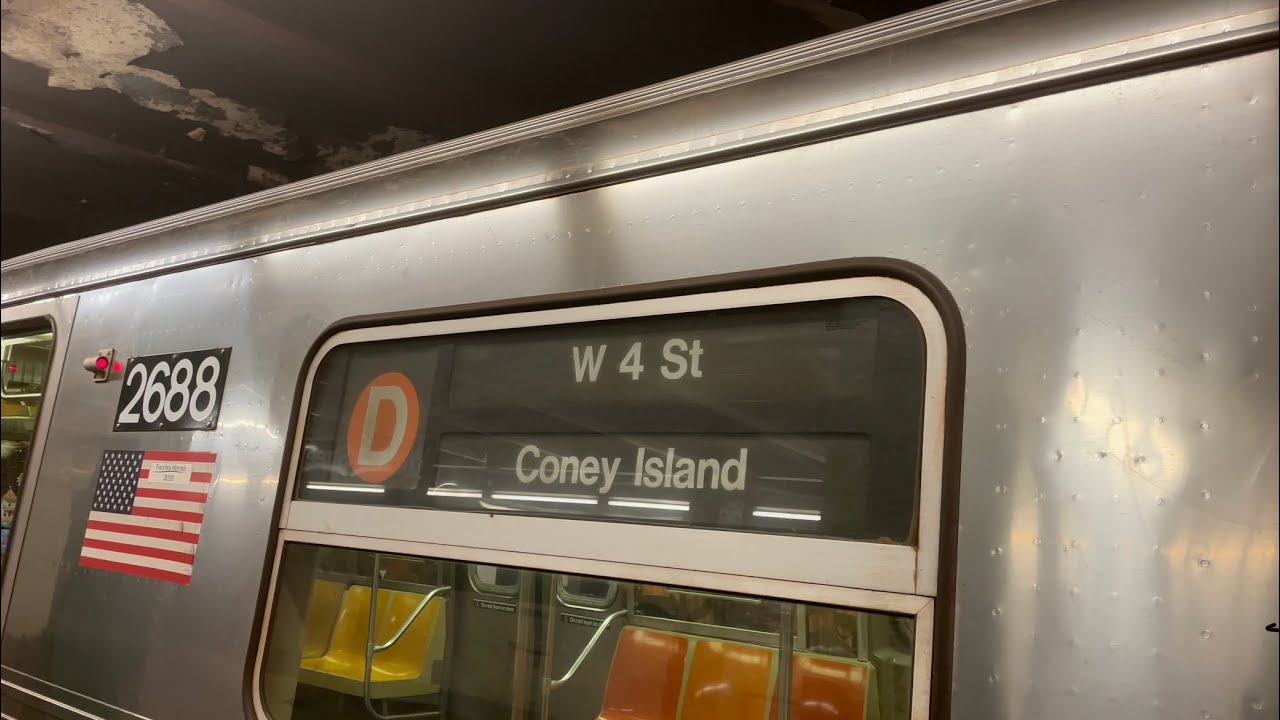 IND 6th Avenue Line: R68 D Trains Begin with R160 Brooklyn bound F Local Trains at West 4th Street