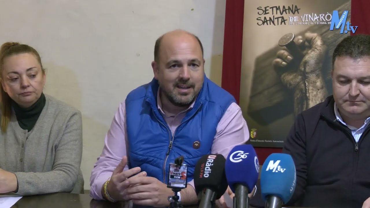 Maestrat Tv - Vinaròs - Presentació del Cartell Anunciador i el pregoner de la Semana Santa 2026