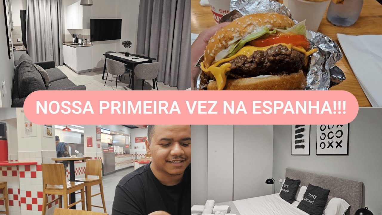 VLOG EM SEVILLA: TOUR PELO HOTEL + SABOREANDO FIVE GUYS PELA PRIMEIRA VEZ!
