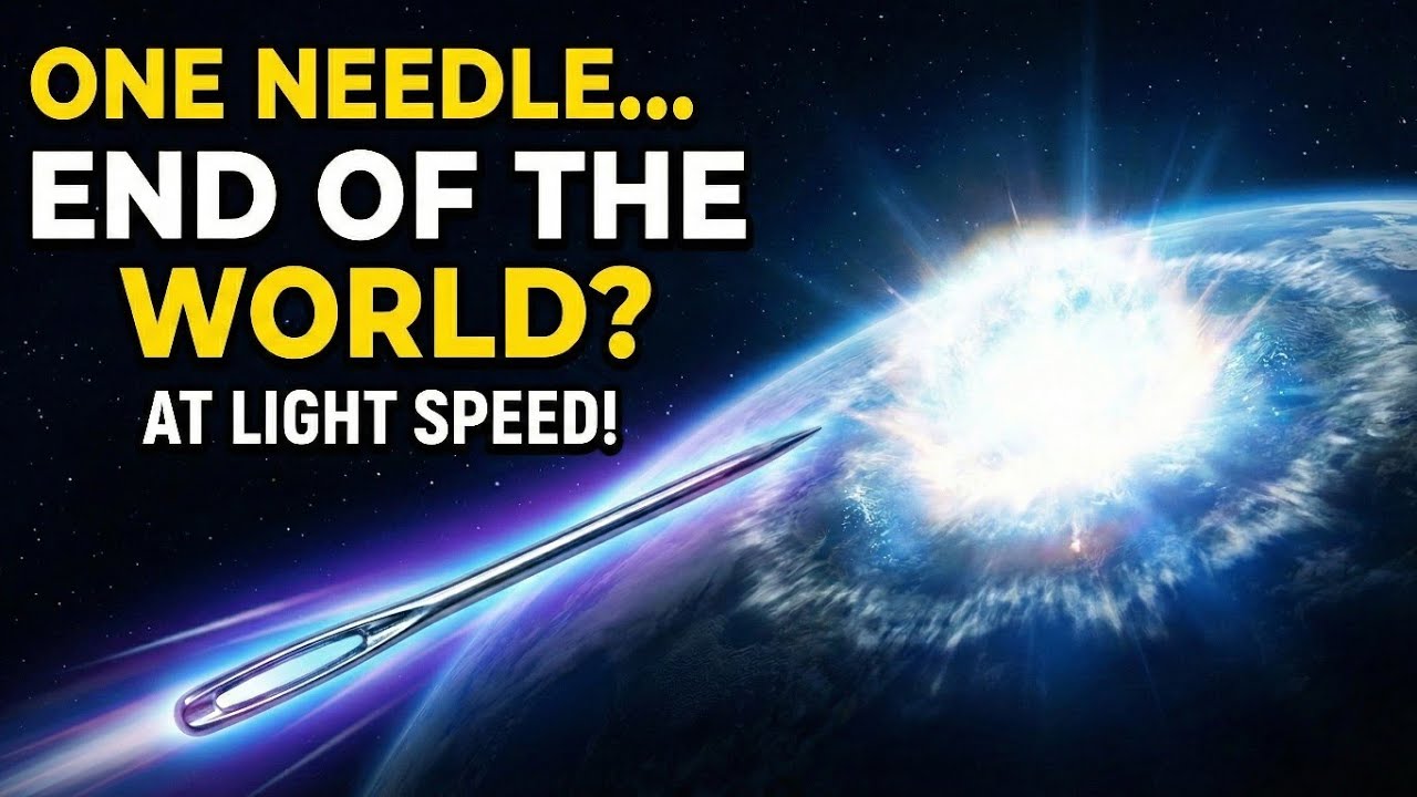 What If a Needle Hit Earth at the Speed of Light?