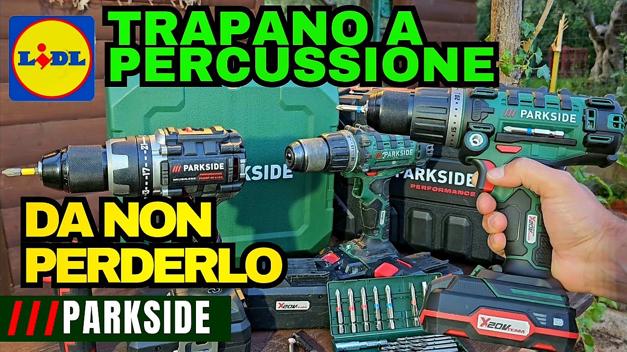 Trapano a Percussione Parkside e avvitatore 20V