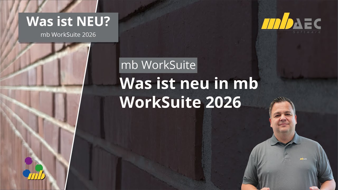 Präzise Tragwerksplanung und bessere Workflows - Was ist neu in mb WorkSuite 2026 - mbinar #25-S1.1