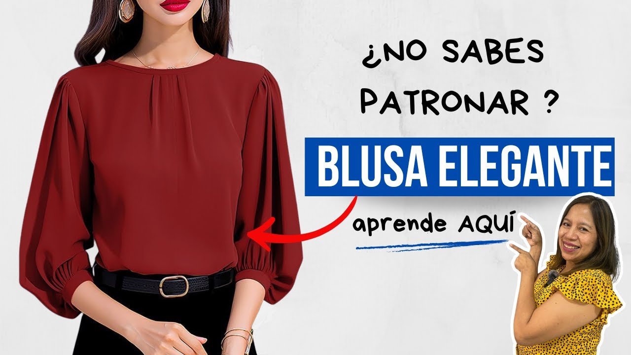 COMO HACER UNA BLUSA ELEGANTE paso a paso