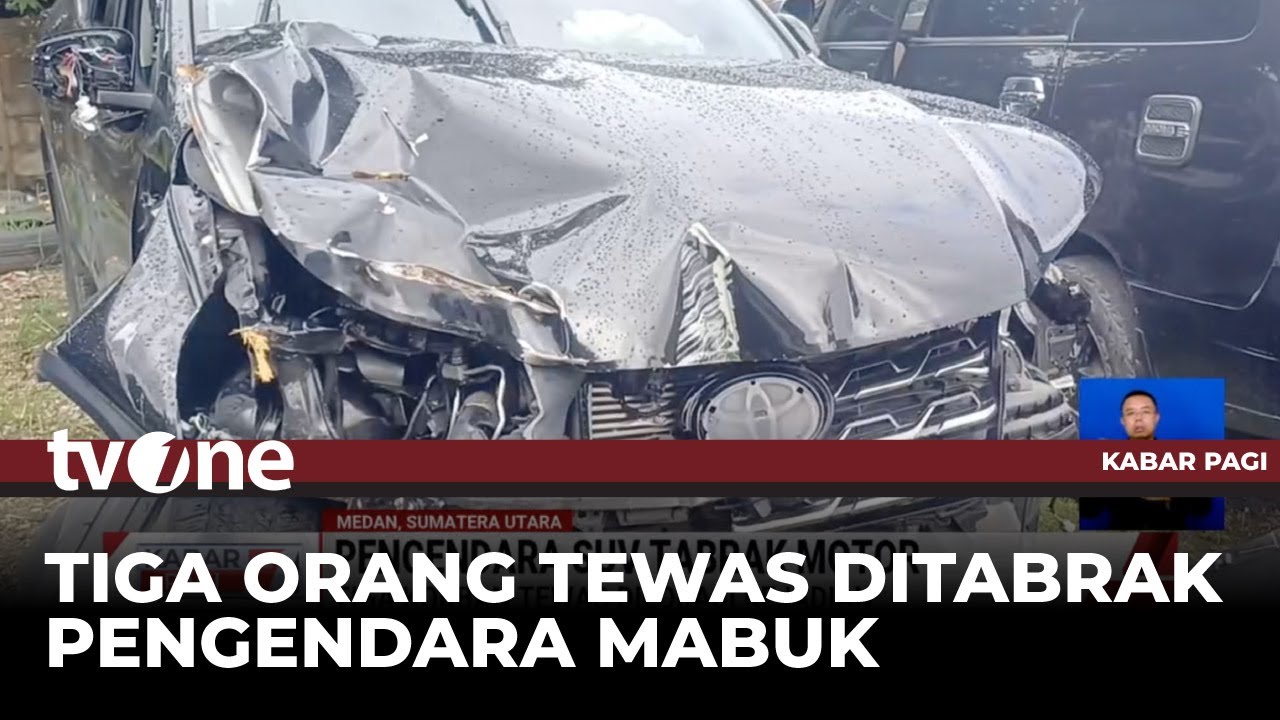 3 Orang Tewas Dalam Kecelakaan Mobil vs Motor di Medan | Kabar Pagi tvOne