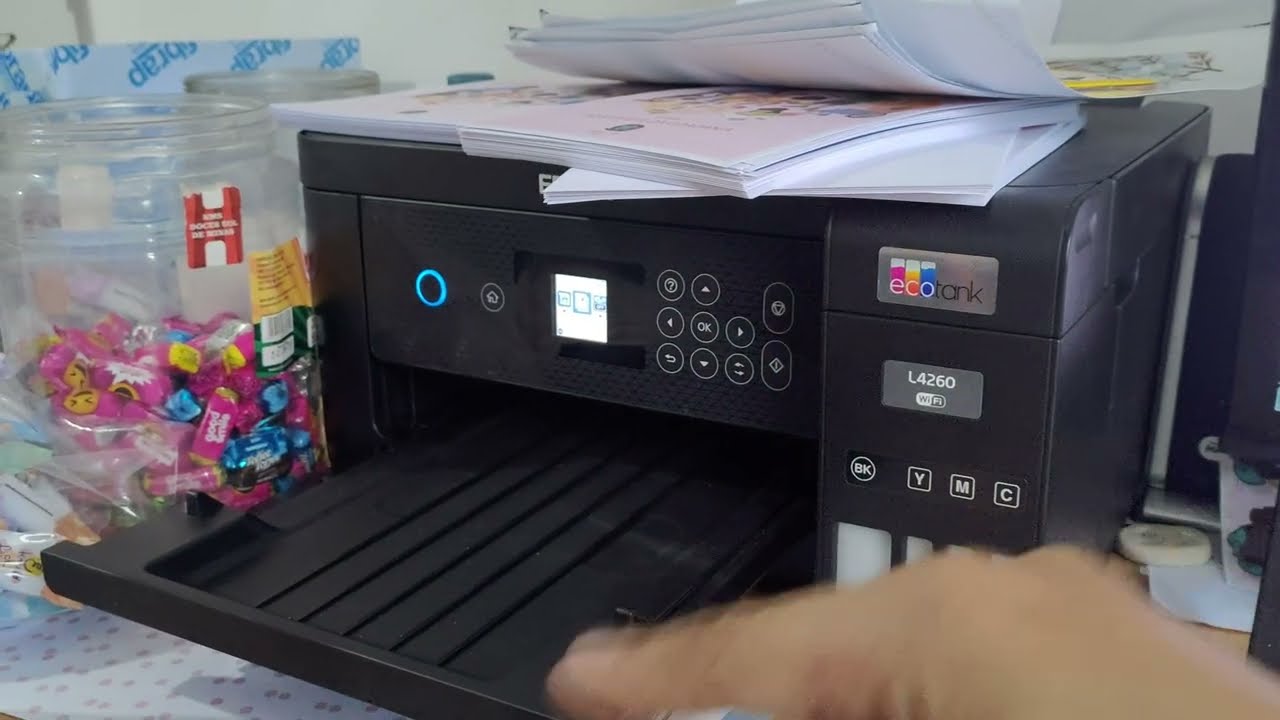 Como imprimir agenda frente e verso autom&aacute;tico formato livreto A4 Epson l4260 parte 01