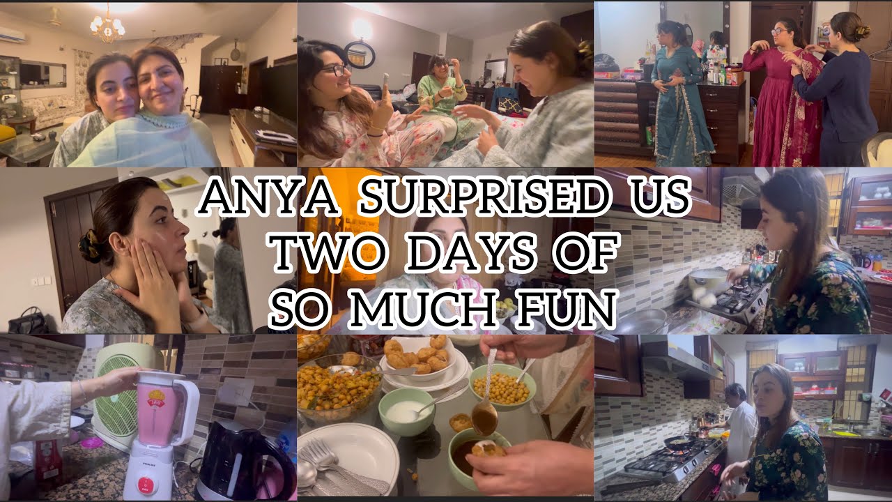 ANYA’S SURPRISE VISIT, COOKING, GROCERIES AND FOOD 🥘.