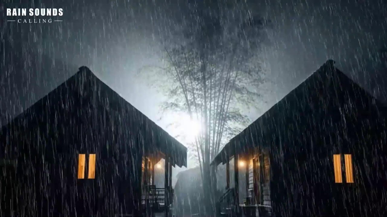 Rain Sounds For Sleeping - Instantly Fall Asleep With Rain & Thunder Sound in cabin At Night #Rain 3