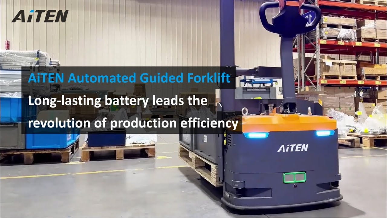 Long-Lasting Power, Non-Stop Operations | AiTEN Automated-Guided Forklifts