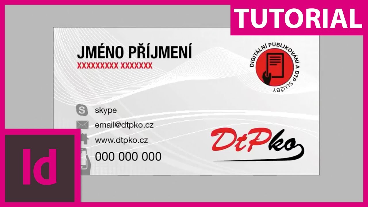 Jak vysázet tisíc vizitek za pár vteřin – Indesign CZ tutorial
