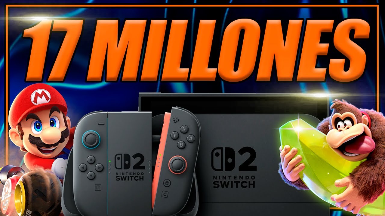 Nintendo Switch 2 ALCANZA LAS 17 MILLONES DE VENTAS y es la MÁS RÁPIDAMENTE vendida de la HISTORIA