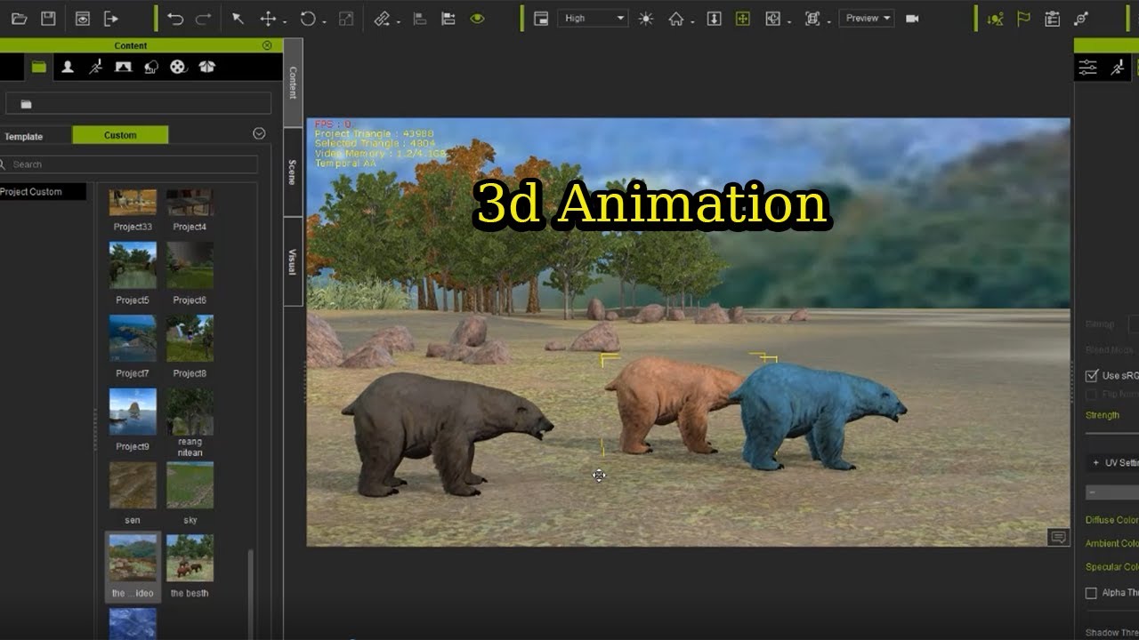 How to make Animals  iclone 3d  , 3d Animation
