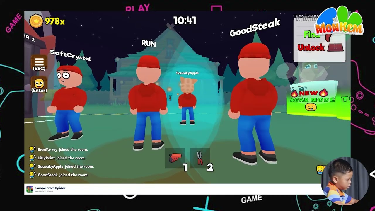 escape from spider Minigames- game challenge, fast paced games, playing poki