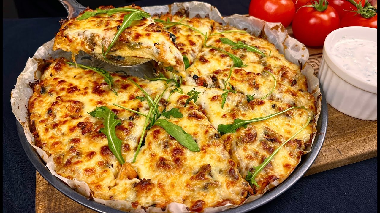 Reiben Sie einfach die Kartoffeln! Die leckerste Pizza ohne Mehl in 10 Minuten!