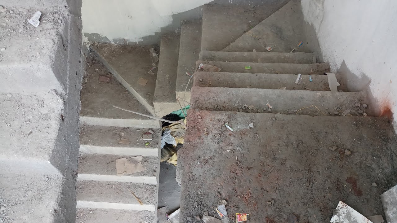 8 × 12 open well Stair case design ideas in less space