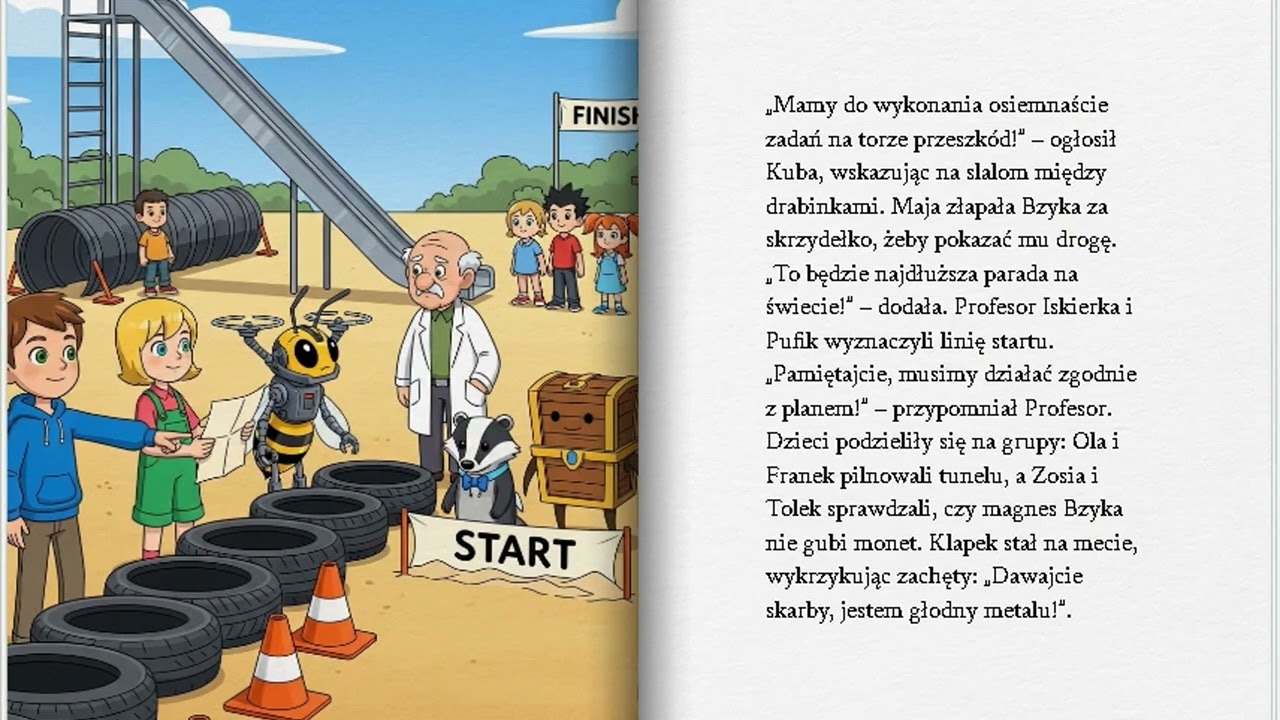 Parada Magnetycznych Skarbów Polish bajka dla dzieci naukowa zabawa dla dzieci