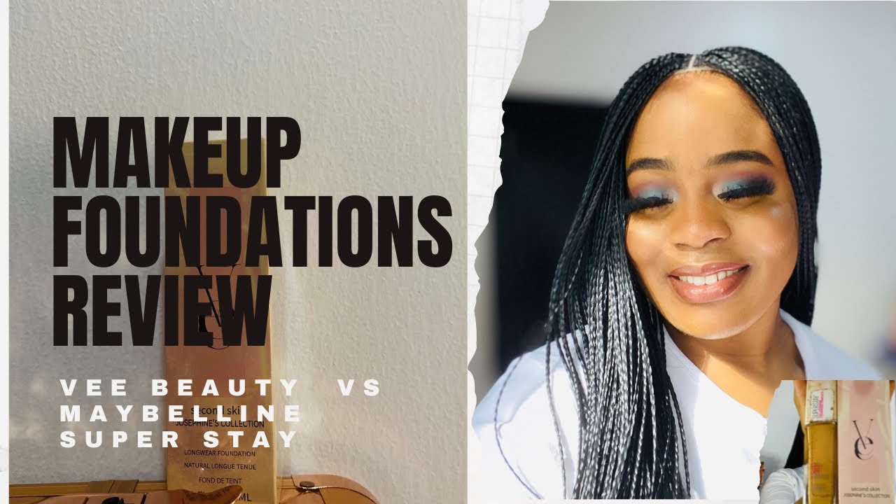 Matte Makeup Foundation Reviews for Oily/Combination Skin| Vee Beauty VS Maybelline Super Stay|