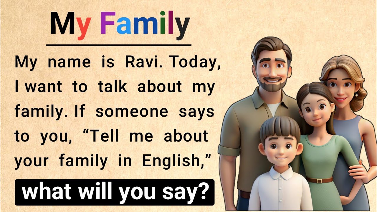 Talk About Your Family in English || English For Begginers || 100+ Sentences About Family
