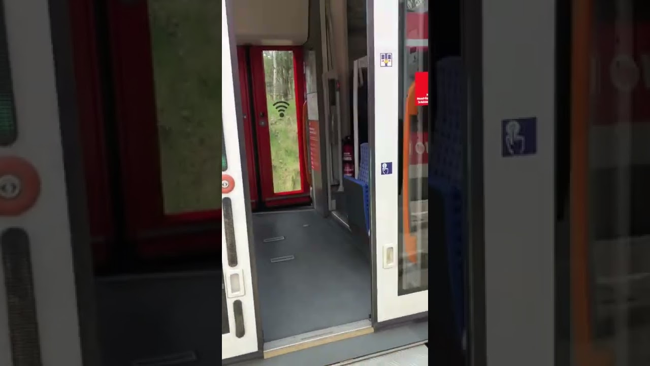 T&uuml;r&ouml;ffnung von einer Baureihe 648 in B&uuml;chen