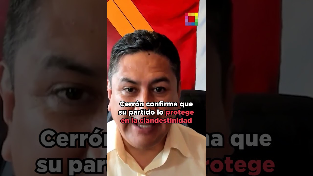 Vladimir Cerr&oacute;n admite que militantes de Per&uacute; Libre protegen su clandestinidad #WillaxNoticias