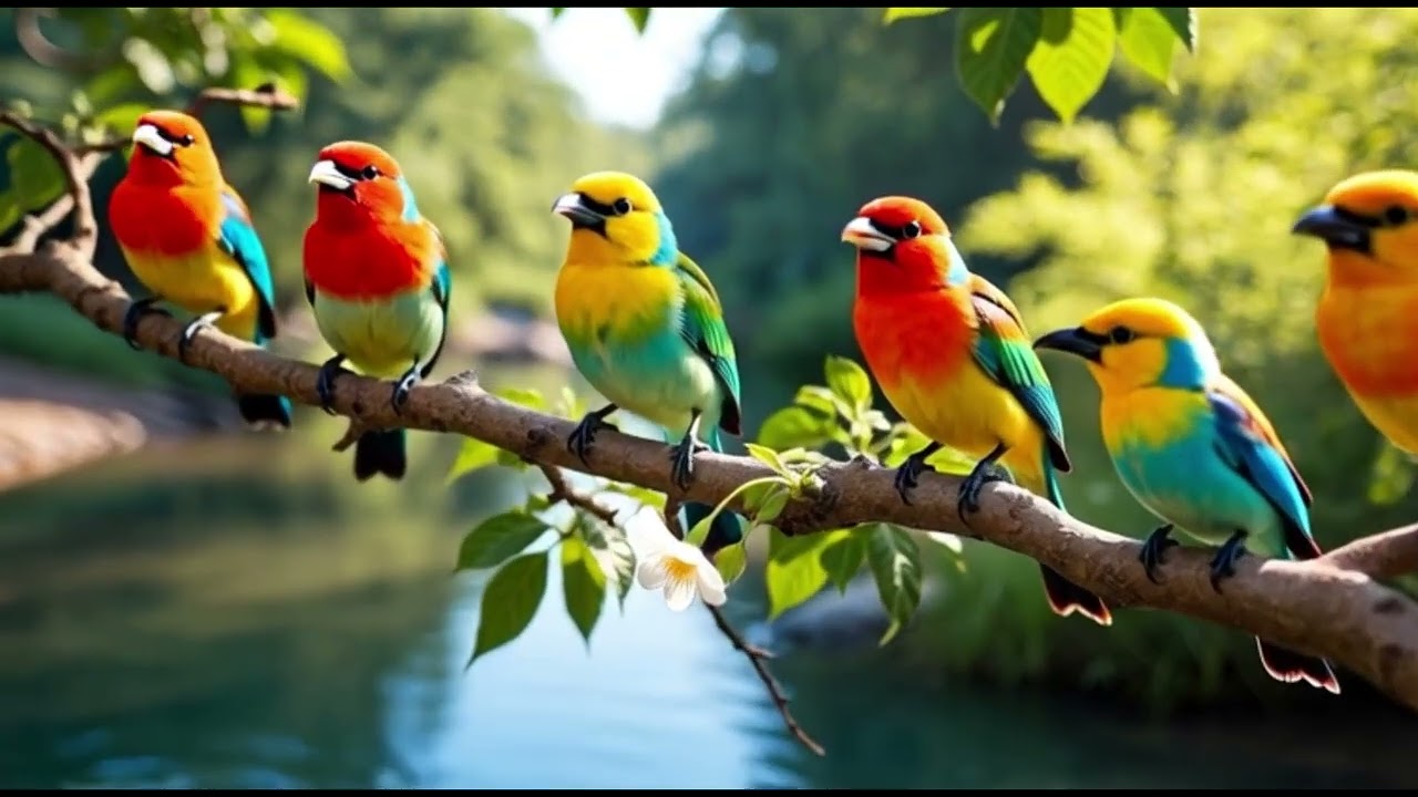 A soft piano flow to ease your body and mind,Birds singing ,Relaxing sounds #relax #birdsong #piano