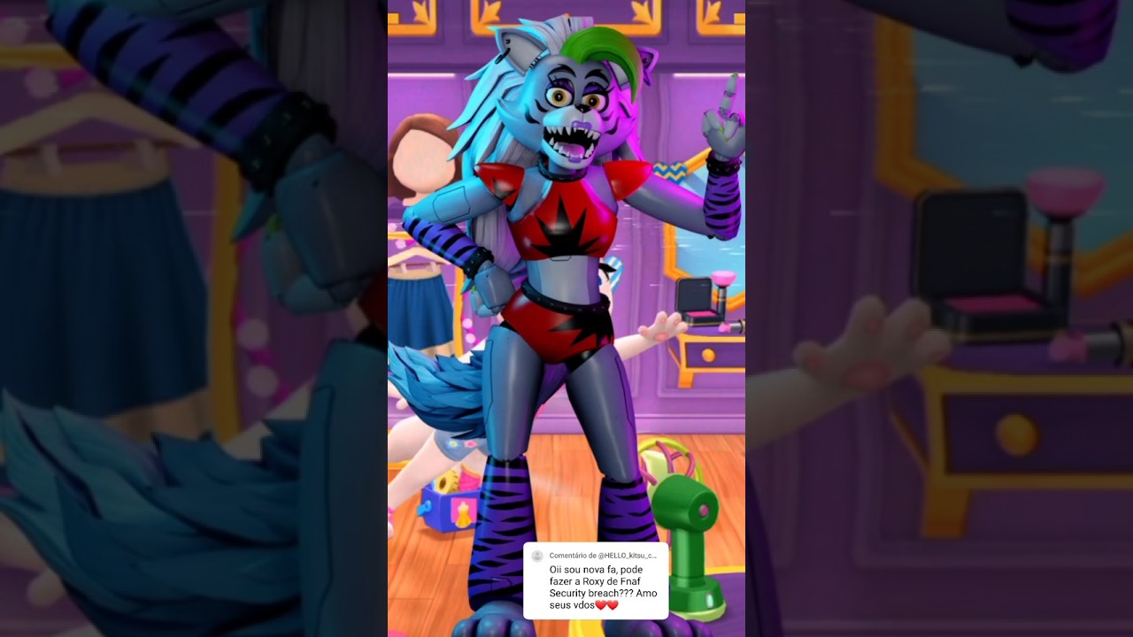 Roxy FNAF Security Breach Cosplay My Talking Angela 2 #roxy #fnaf #mytalkingangela2 #angela2