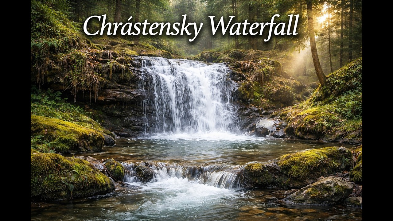 Chrástenský Waterfall (Chrástenský vodopád) | Peaceful Nature Sounds for Relaxation