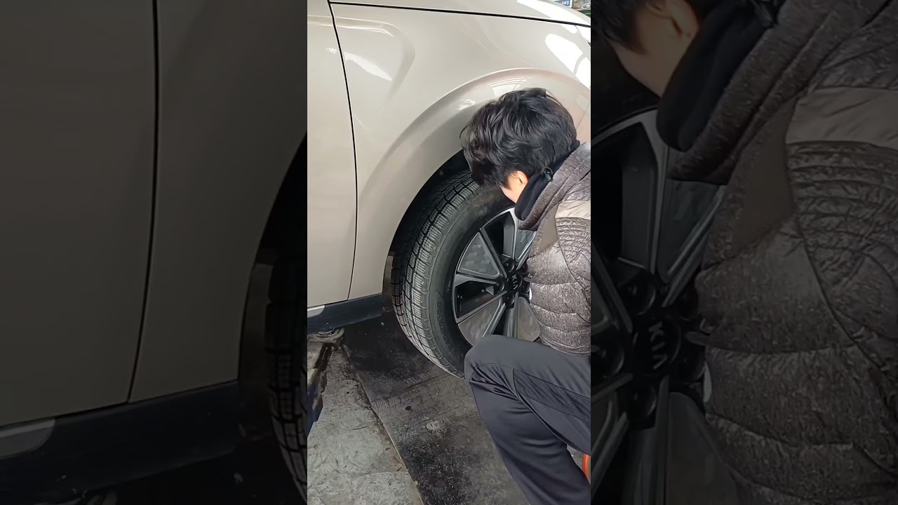 Как поменять шины в автосервисе Pyeongwoo Car Center, который переехал из Кванджу в Наджу! Это пр...