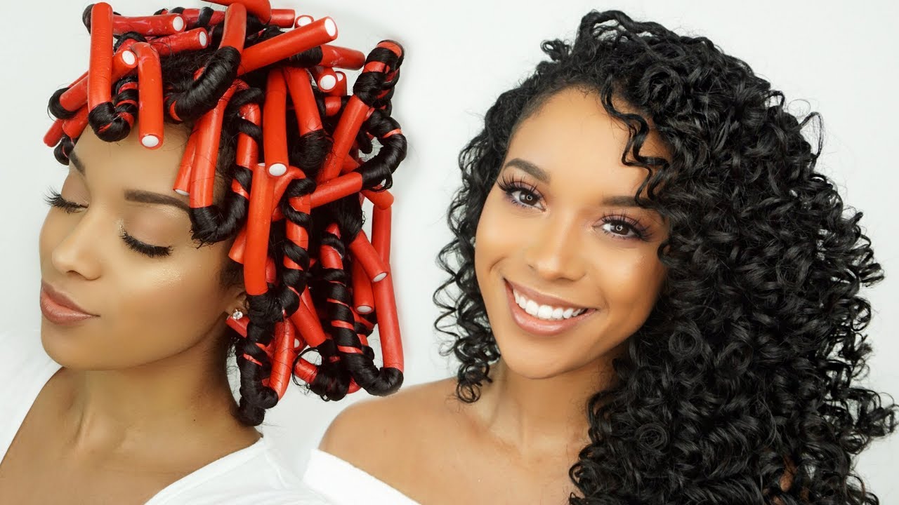 PERFECT FLEXI ROD SET on Natural Hair | ft. The Mane Choice Pink Lemonade & Coconut Line!!