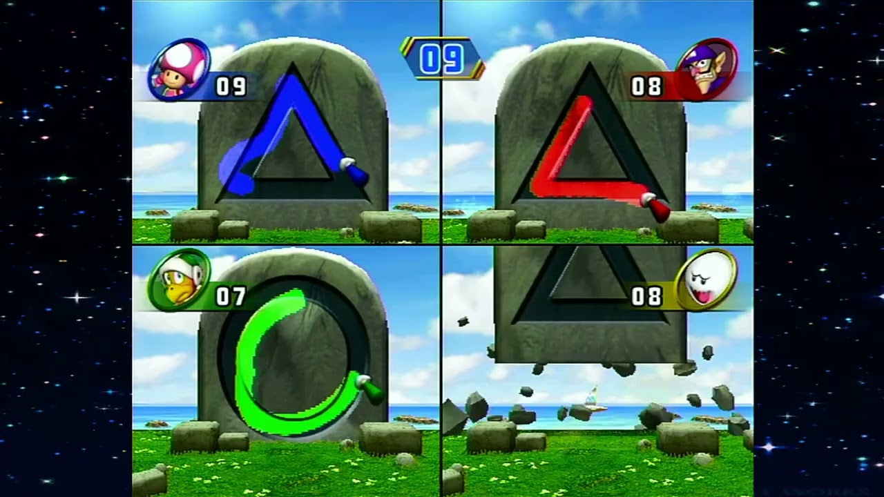 Mario Party 8 - Flipout Frenzy - Toadette VS Waluigi VS Hammer Bro VS Boo | [LSF]Chaz