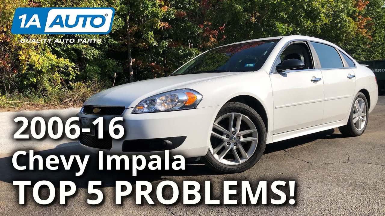 5 основных проблем Chevy Impala Sedan 9-го поколения 2006-16