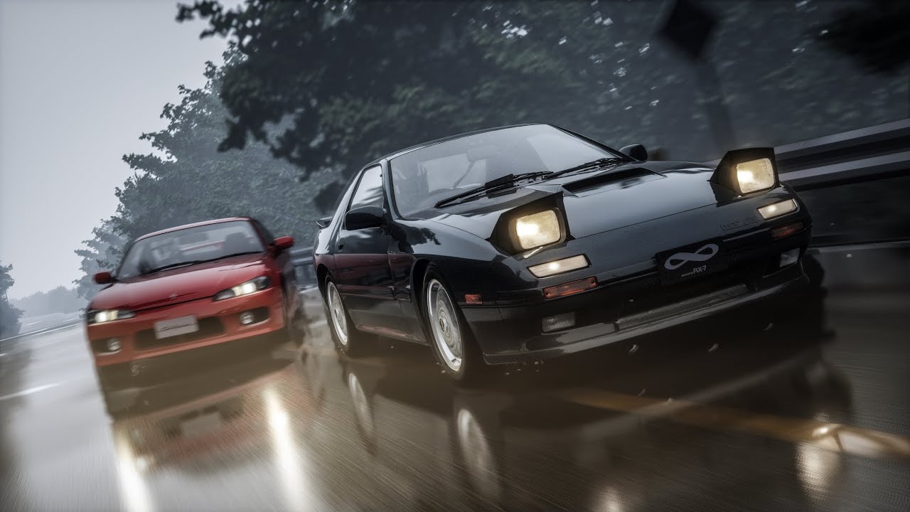 Rematch on Akina! Nissan S15 VS Mazda RX-7 FC | Assetto Corsa (4K)