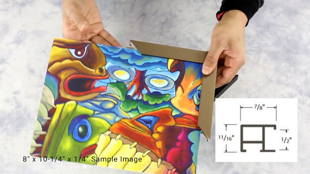 Corner Samples - Custom-made Metal Picture Frames: 7/8