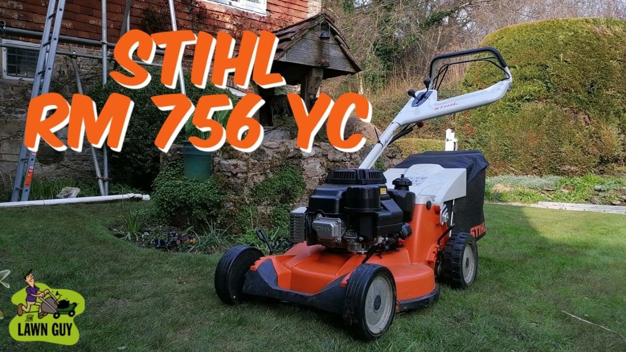 Real Time Mowing with the STIHL RM 756 YC demo mower (no music, no talking)
