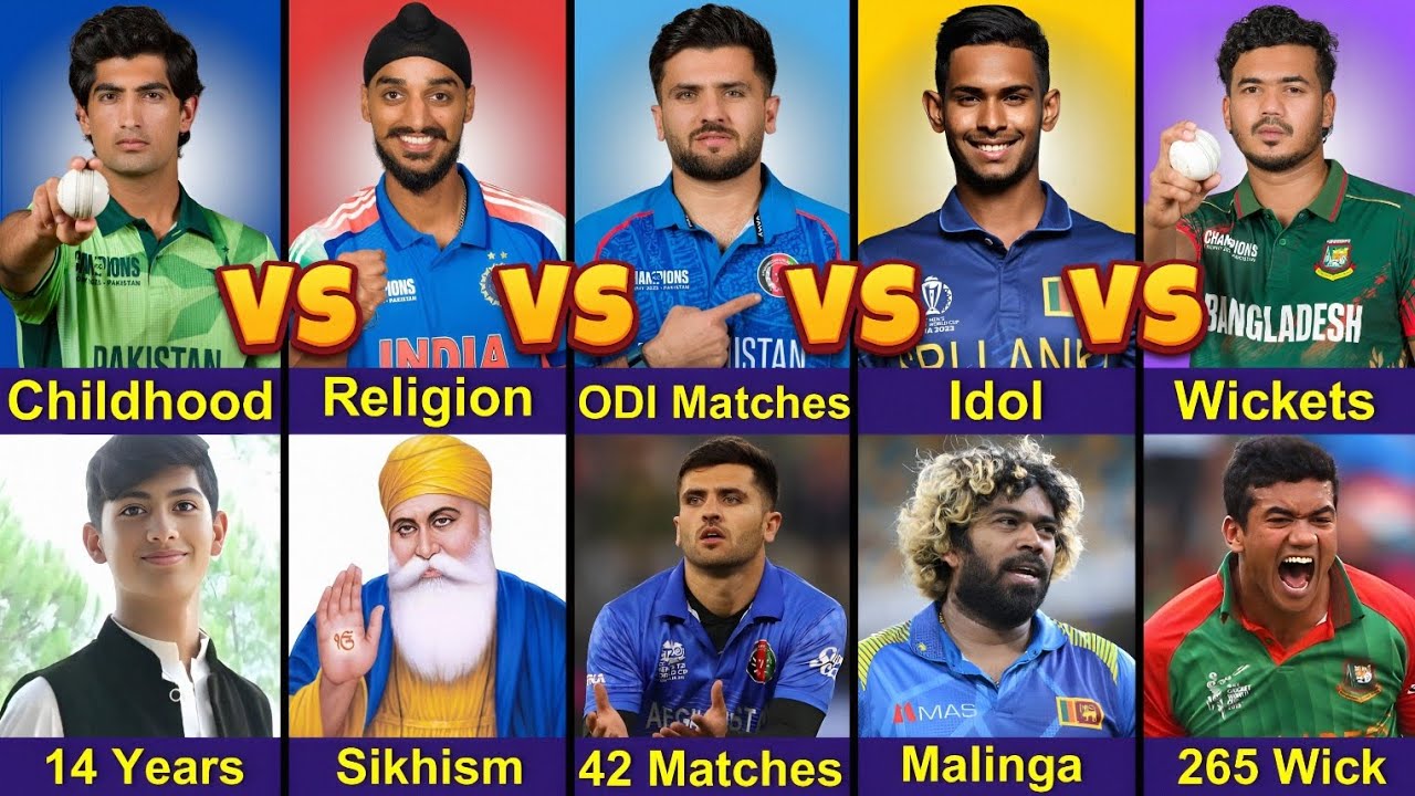 Naseem Shah vs Arshdeep vs Farooqi vs Pathirana vs Taskin | Fast Bowling Comparison