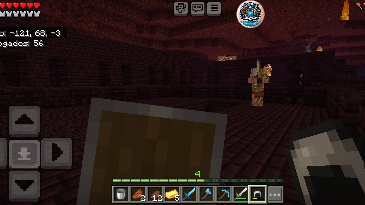 Morri na fortaleza do nether no minecraft ep:22
