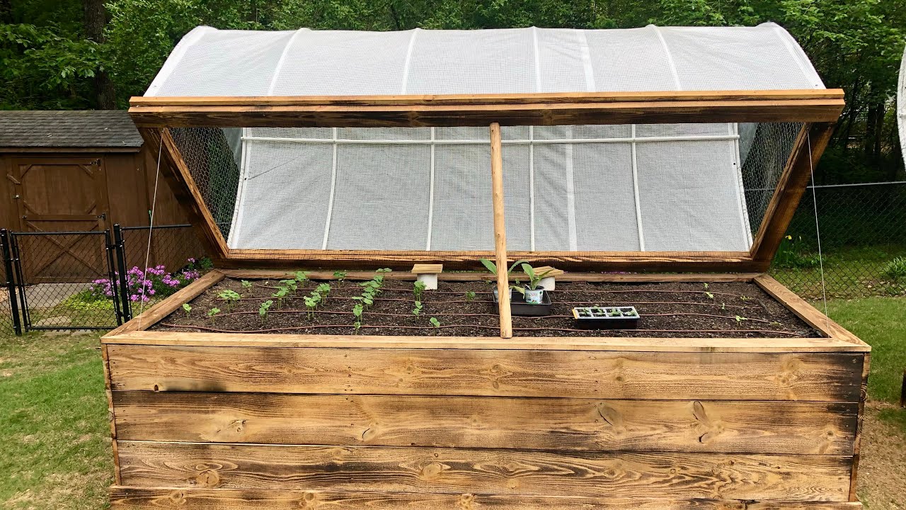 DIY Hinged Raised Beds