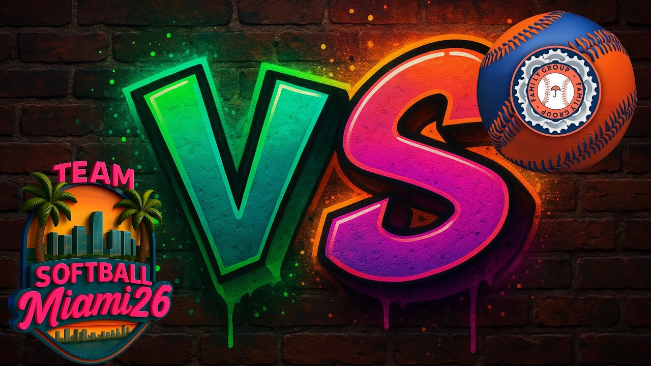 Miami Softball 26 🆚 Family Group Juego 1️⃣  FAMILY GROUP  VS SOFTBALL MIAMI 26