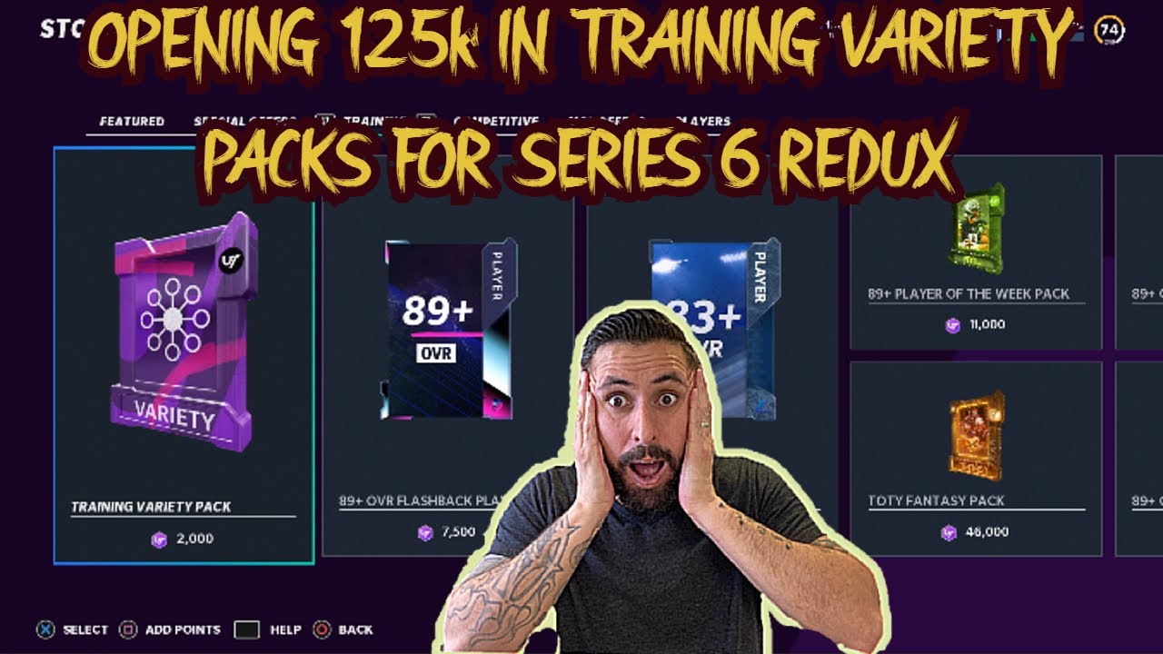 OPENING 125k IN TRAINING VARIETY PACKS FOR SERIES 6 REDUX PLAYERS