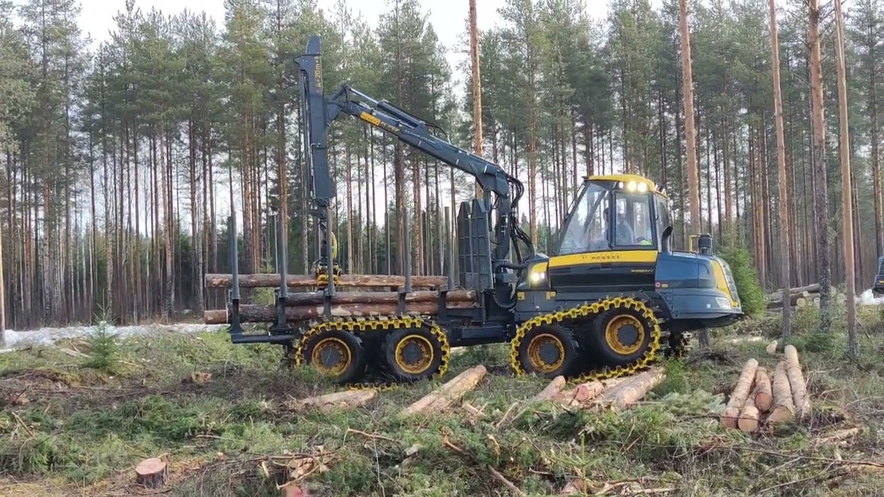 Ponsse 55- vuotisjuhlakiertue Rantsila 01.04.2025 Osa 2 /  Työnäytös #ponsse
