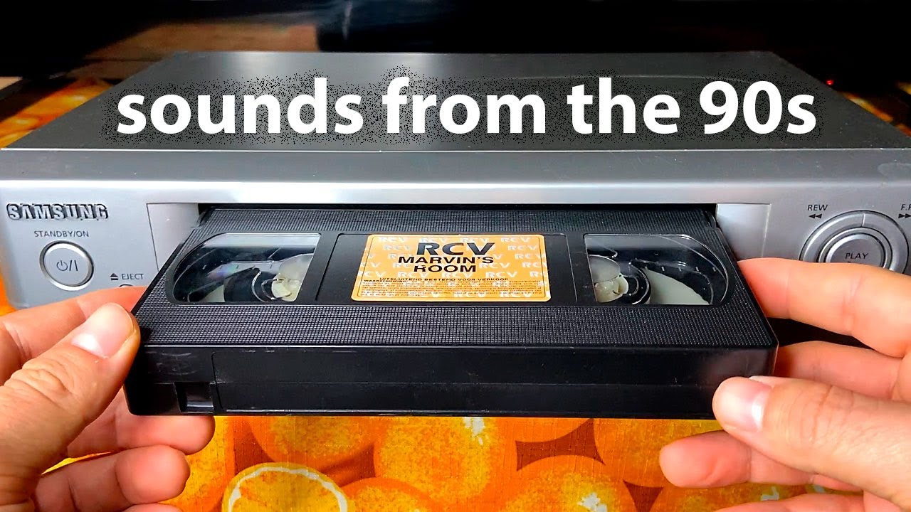VCR sounds from the 90s. Insert the tape and rewind. ASMR VHS