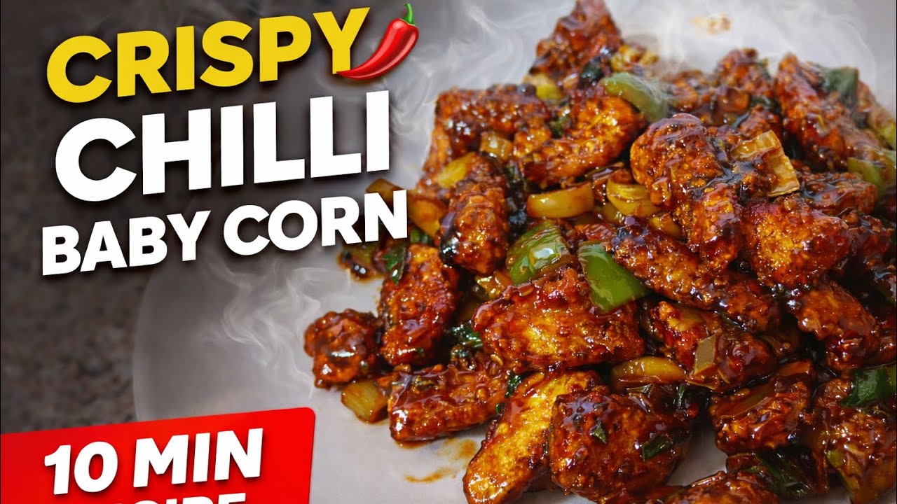 Restaurant Style Crispy Chilli Baby Corn | Super Crispy & Easy Recipe