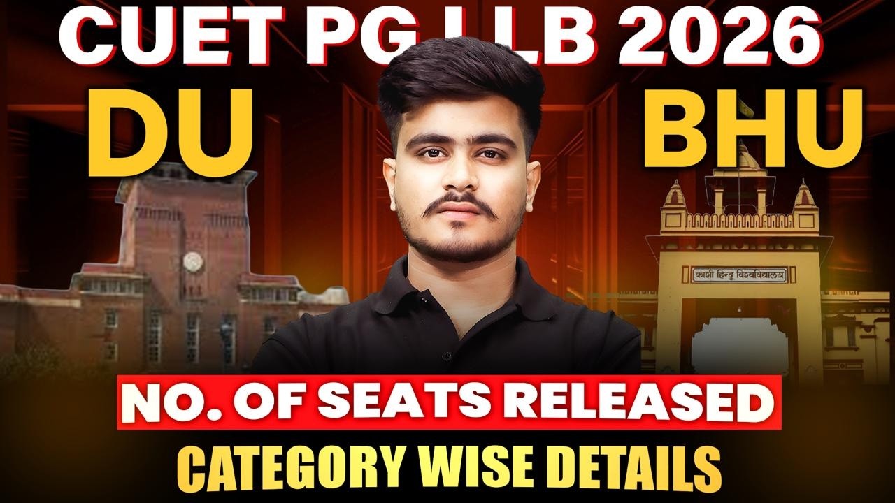 CUET PG LLB 2026 Seat Matrix 📊 | DU & BHU Category Wise Seats Details | How Many Seats Released?