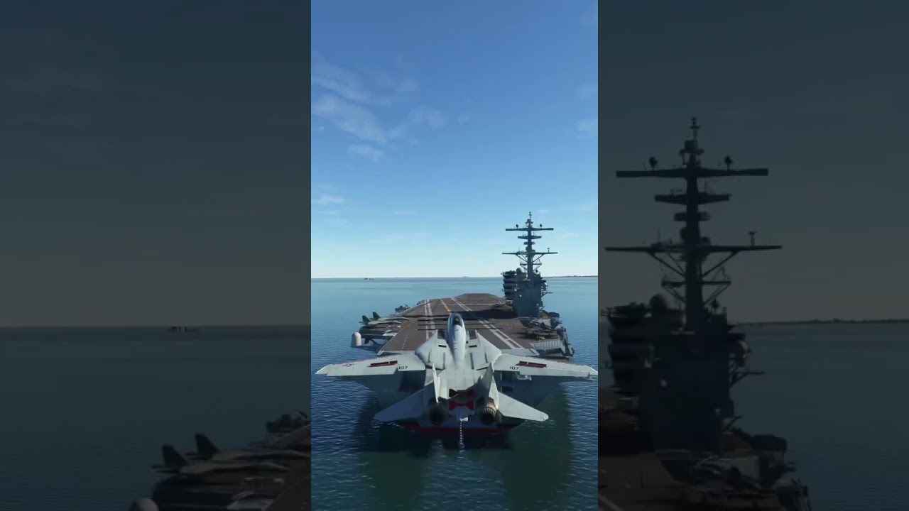 F-14 Tomcat Lands On Carrier In Virginia!