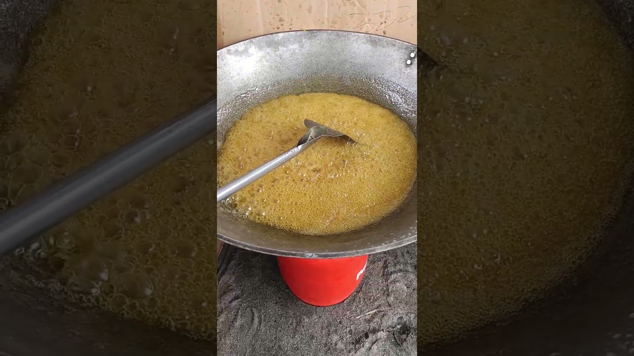 Cooking biko at the beach 