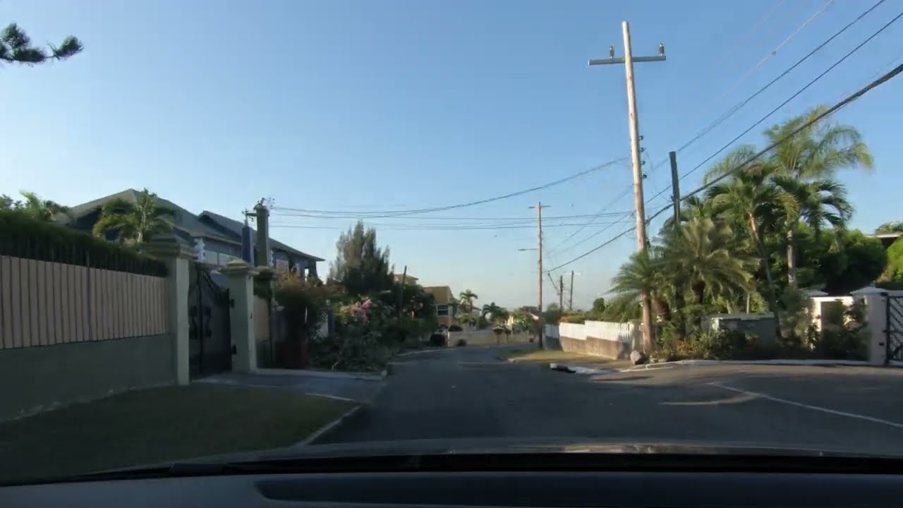 Kingston, Jamaica: Russell Heights to Millsborough via Suburban sideroads