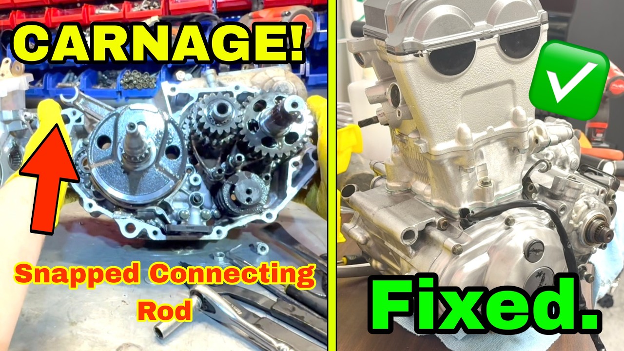 2001 WR250F Build Project – Part 3 | Engine Build, Fresh Paint & First Kick!
